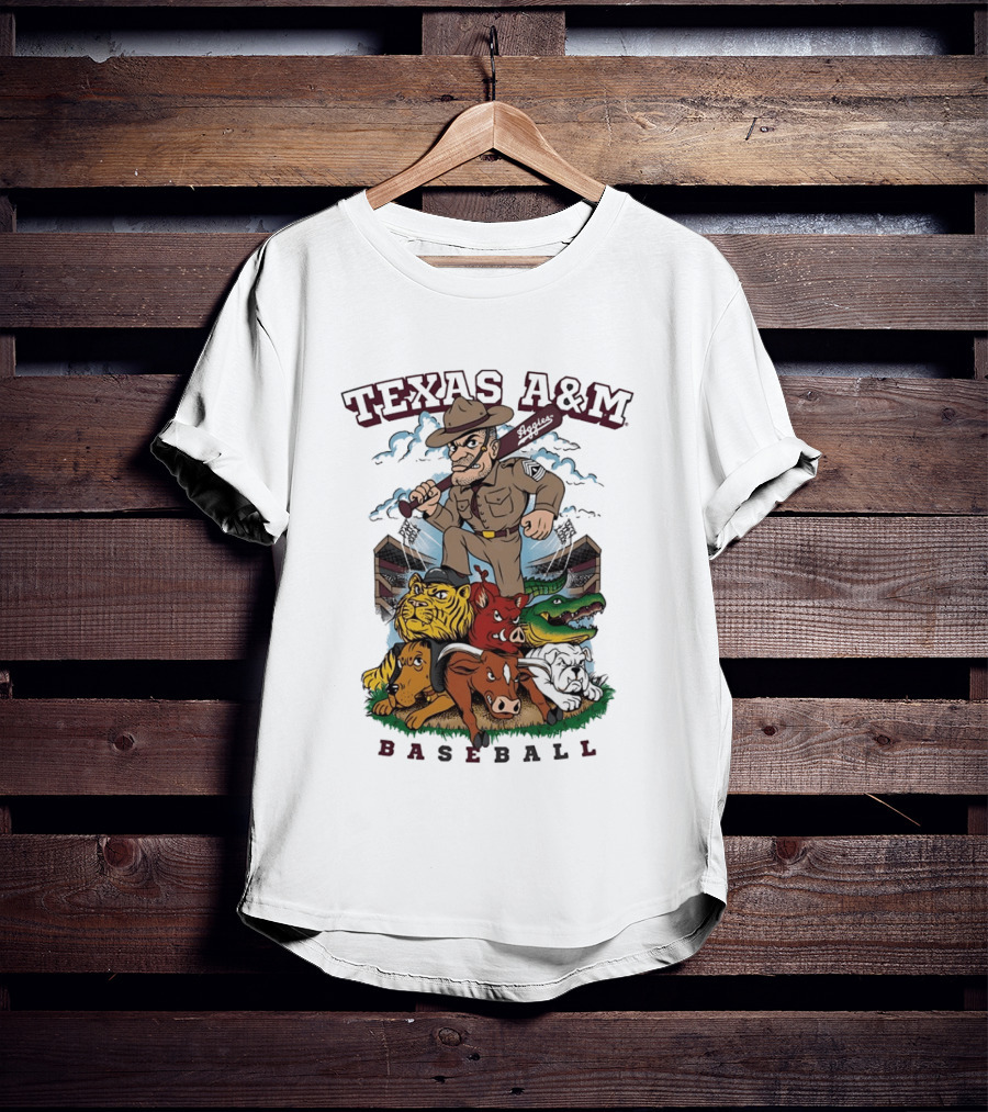 Texas A&M Sarge Baseball Rivalry Mascots T-Shirt