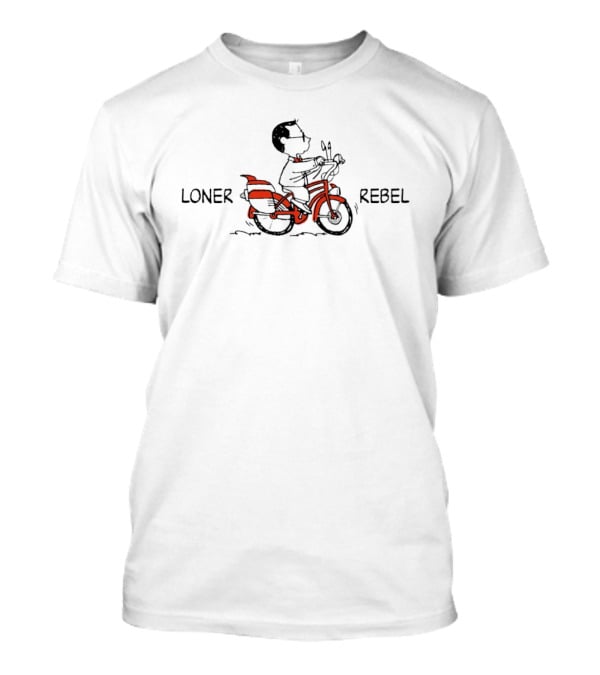 Pee Wee Herman Loner Rebel Motorcycle Ride T-Shirt