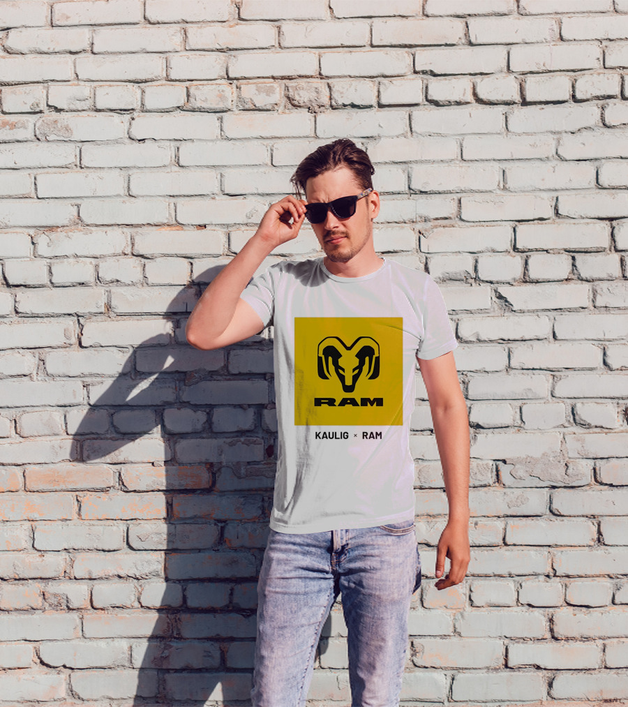 KAULIG X RAM Bold Yellow Icon Collaboration T-Shirt