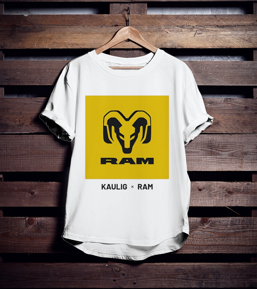 KAULIG X RAM Bold Yellow Icon Collaboration T-Shirt