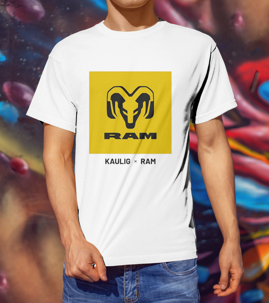 KAULIG X RAM Bold Yellow Icon Collaboration T-Shirt