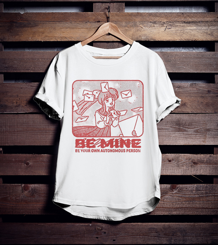 Kagome Higurashi Be Mine Be Your Own Autonomous Person With Floating Envelopes T-Shirt