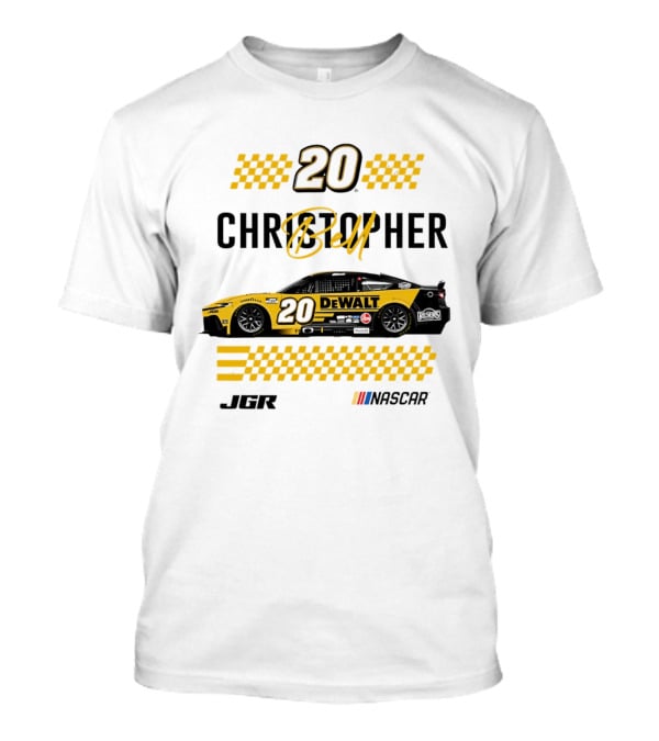 Christopher Bell 20 Dewalt Nascar Autographed JGR Racing T-Shirt