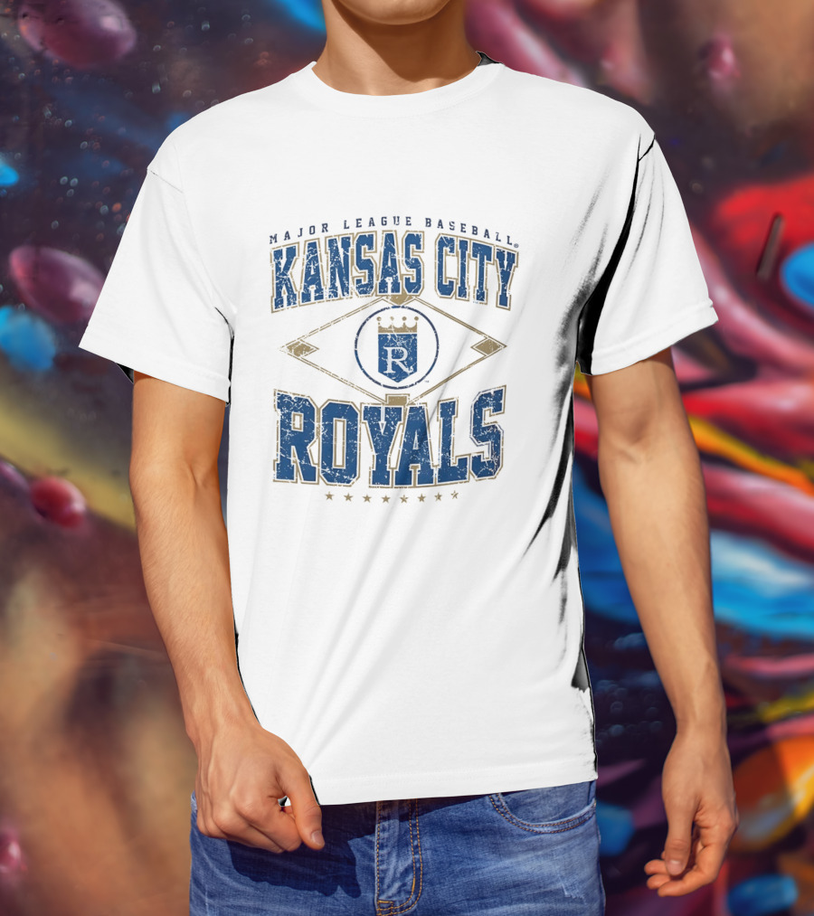 Kansas City Royals Major League Baseball Cooperstown Vintage Diamond T-Shirt