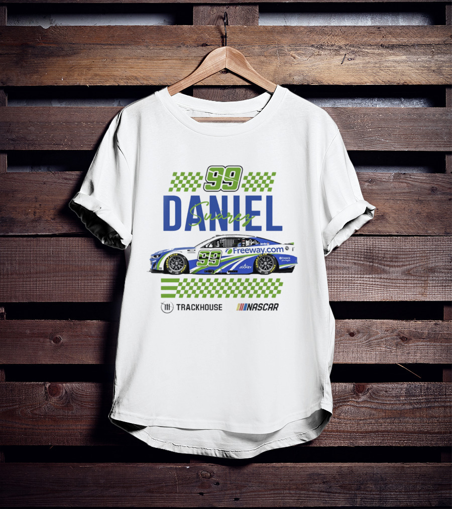 Daniel Suarez 99 Trackhouse Racing Nascar Freeway.com T-Shirt