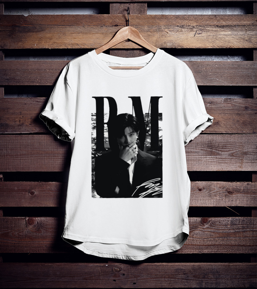 RM Namjoon BTS Arirang World Tour 2026 Signature Black And White T-Shirt