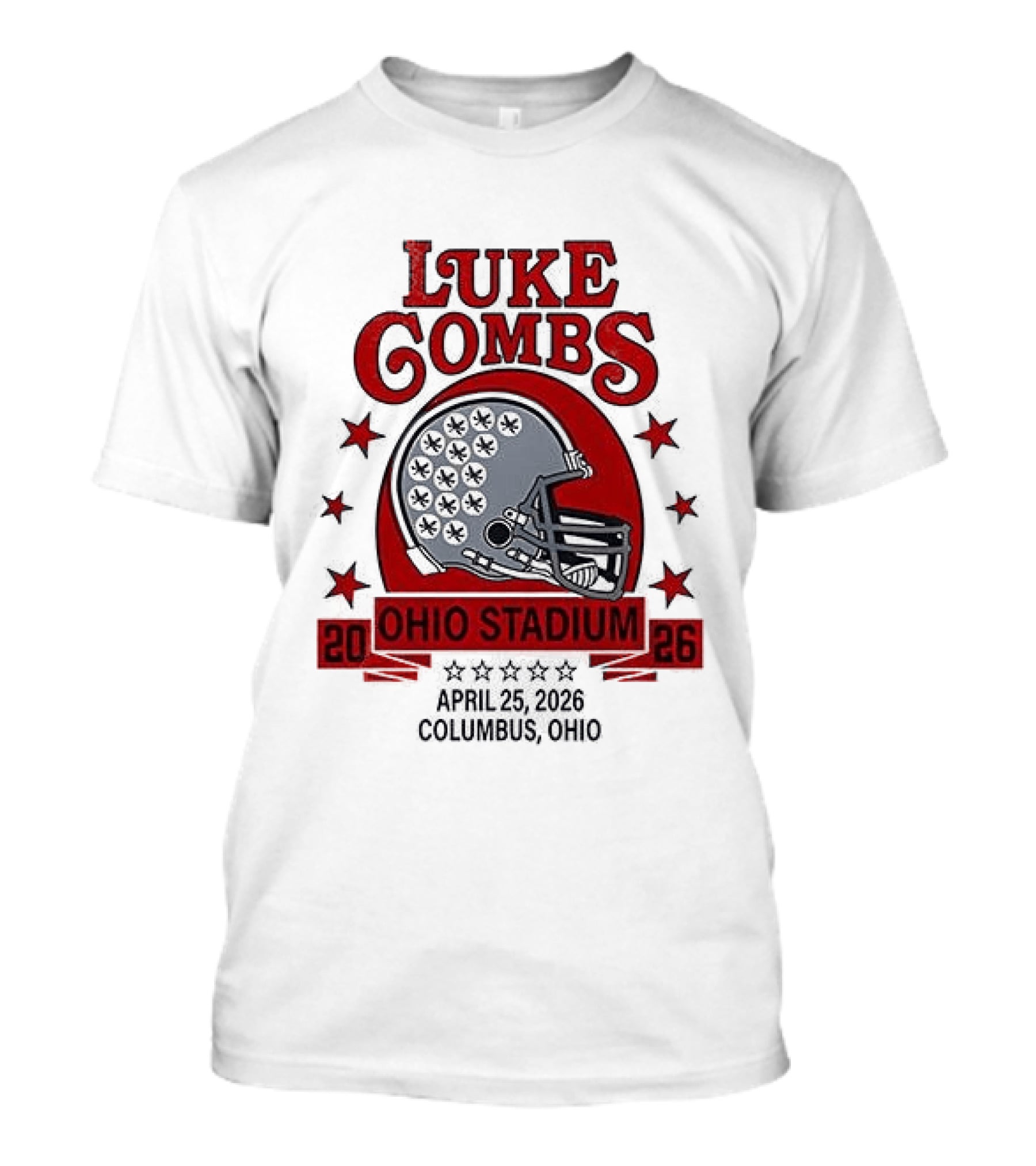 Luke Combs Ohio Stadium 2026 My Kinda Saturday Night Tour Buckeyes She Got The Best Of Me T-Shirt
