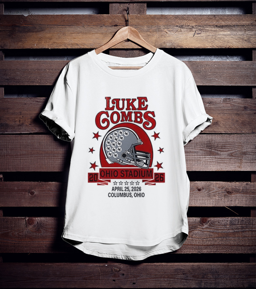 Luke Combs Ohio Stadium 2026 My Kinda Saturday Night Tour Buckeyes She Got The Best Of Me T-Shirt