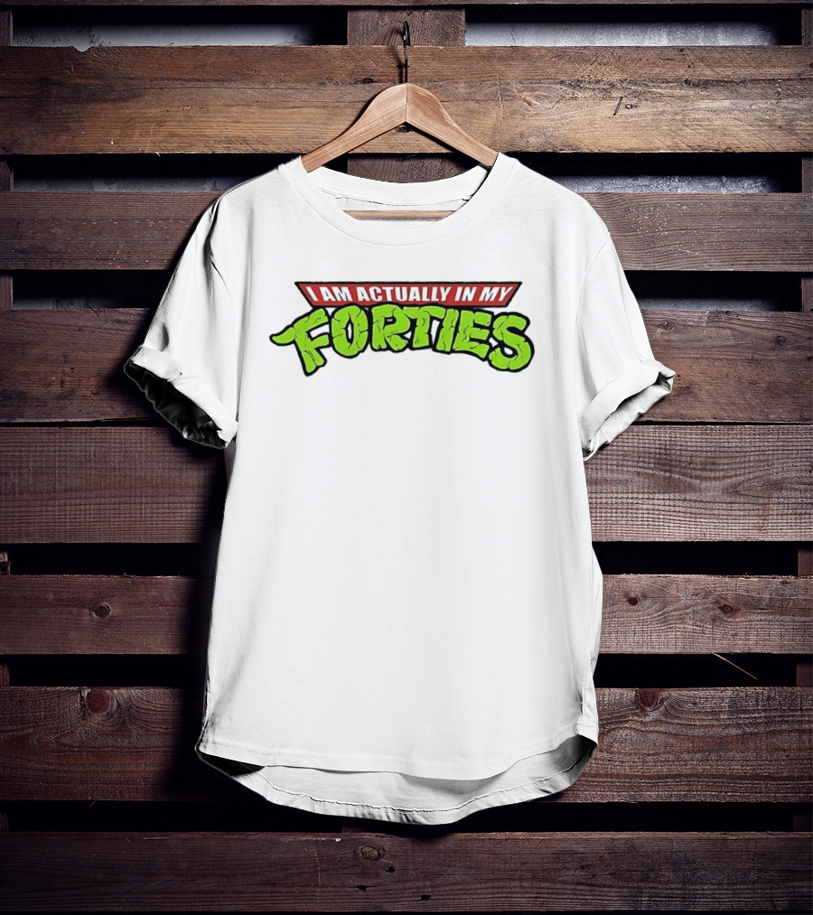 I Am Actually In My Forties Retro Hero T-Shirt