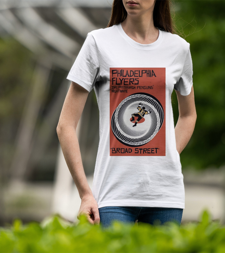Philadelphia Flyers Broad Street Rivalry The Pittsburgh Penguins Nightmare T-Shirt