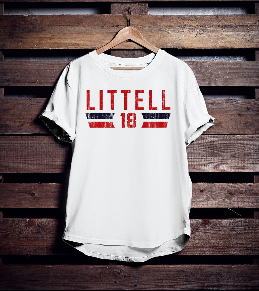 Littell 18 Washington Baseball Font T-Shirt