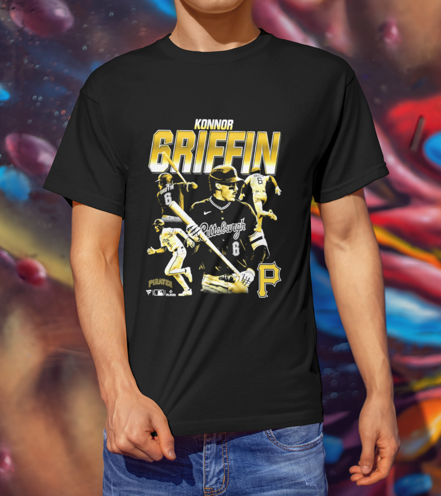Pittsburgh Konnor Griffin 2026 Player Collage With Pirates T-Shirt