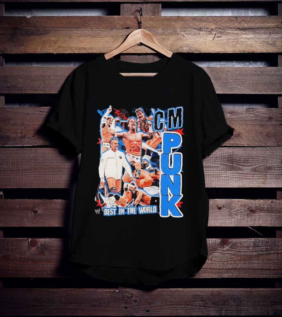 CM Punk Best In The World Pro Wrestling Collage CM Punk T-Shirt