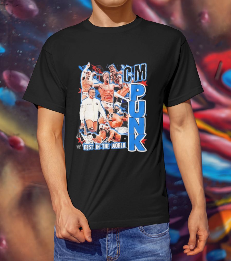CM Punk Best In The World Pro Wrestling Collage CM Punk T-Shirt