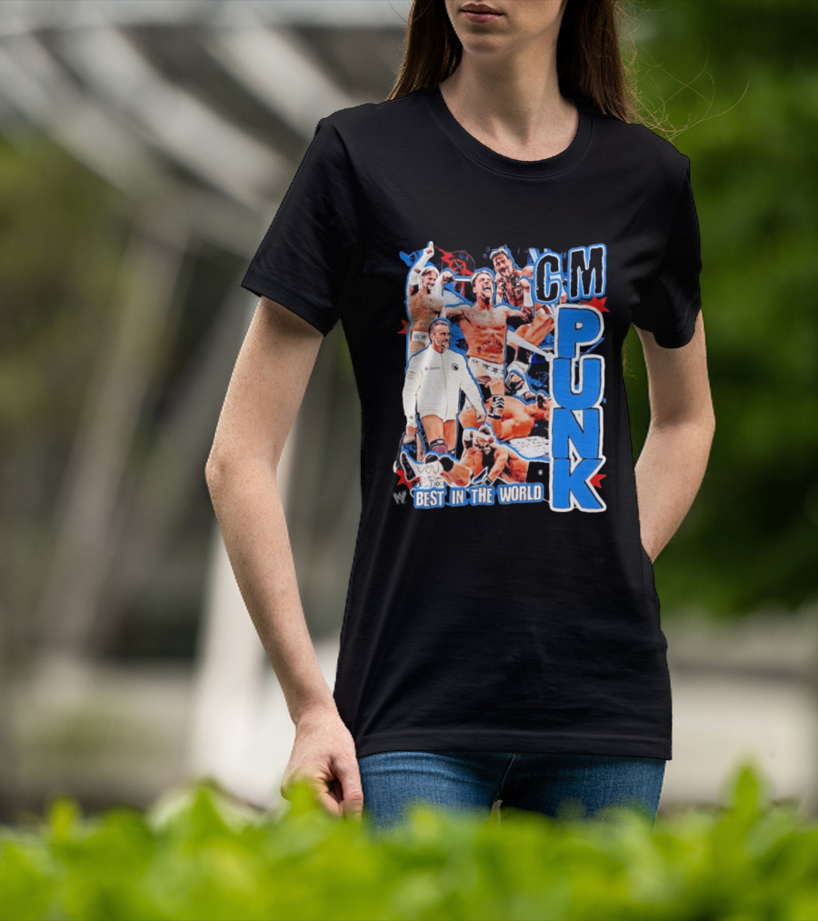 CM Punk Best In The World Pro Wrestling Collage CM Punk T-Shirt