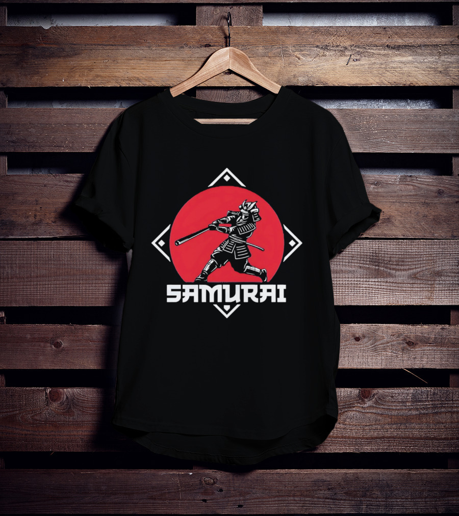 Los Angeles Dodgers Samurai Baseball Warrior Hitter T-Shirt