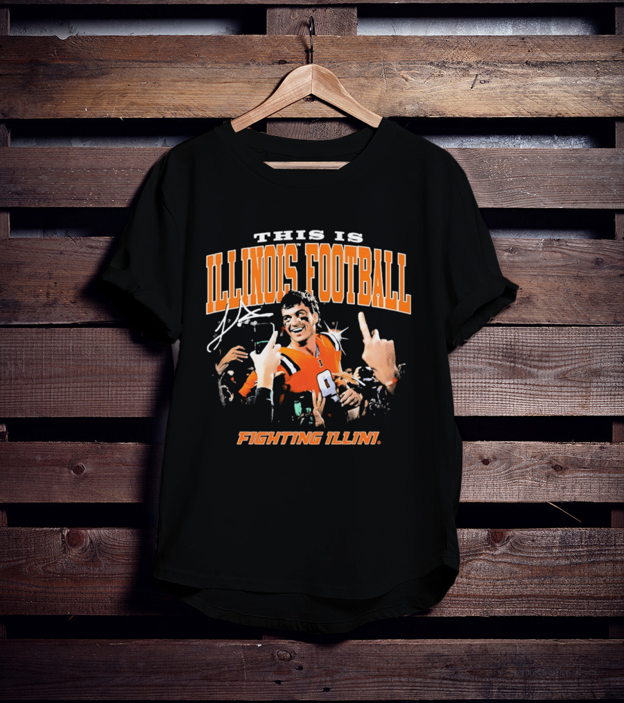 This Is Illinois Football Luke Altmyer Celebration Fighting Illini T-Shirt