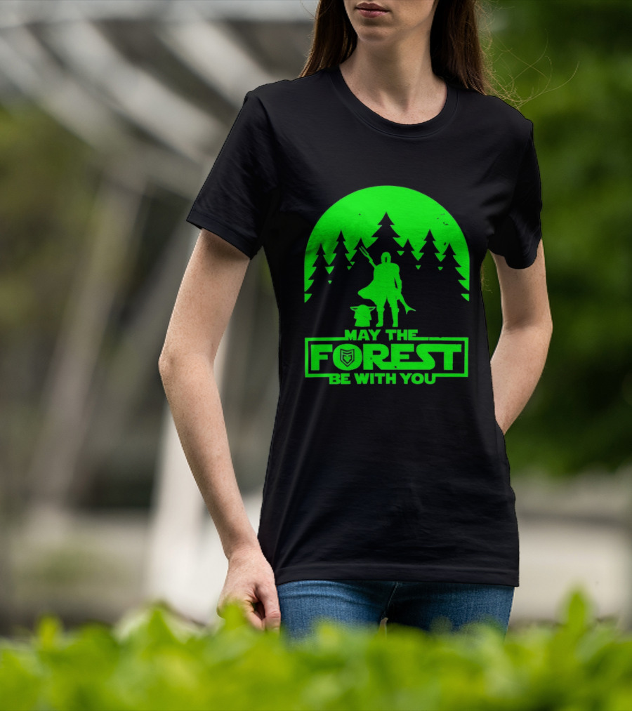 May The Forest Be With You Star Wars Trees And Characters T-Shirt