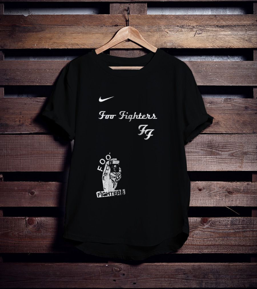 Foo Fighters Nike Do You Love Rock N Roll Skull Tattoo T-Shirt