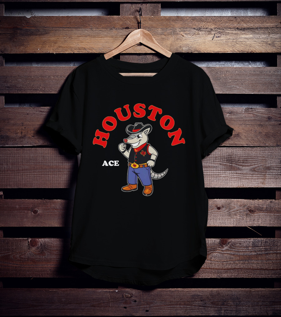 Houston Gamblers Armadillo Cowboy Ace 2026 T-Shirt