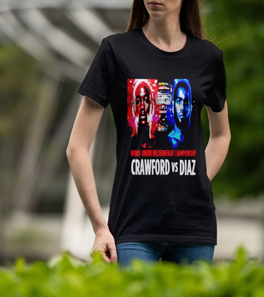 Crawford Vs Diaz World Junior Welterweight Championship Boxing T-Shirt