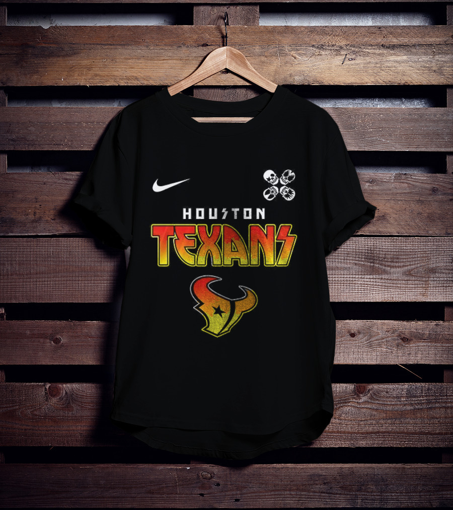 Houston Texans Rock And Roll All Nite Abbey Road Nike NFL Football Merchandising T-Shirt