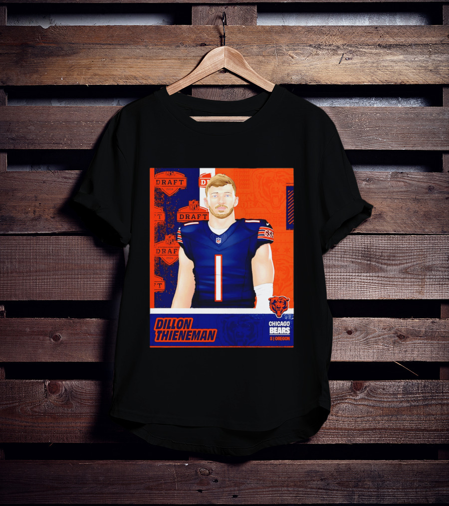NFL 2026 Draft Chicago Bears Dillon Thieneman Oregon T-Shirt