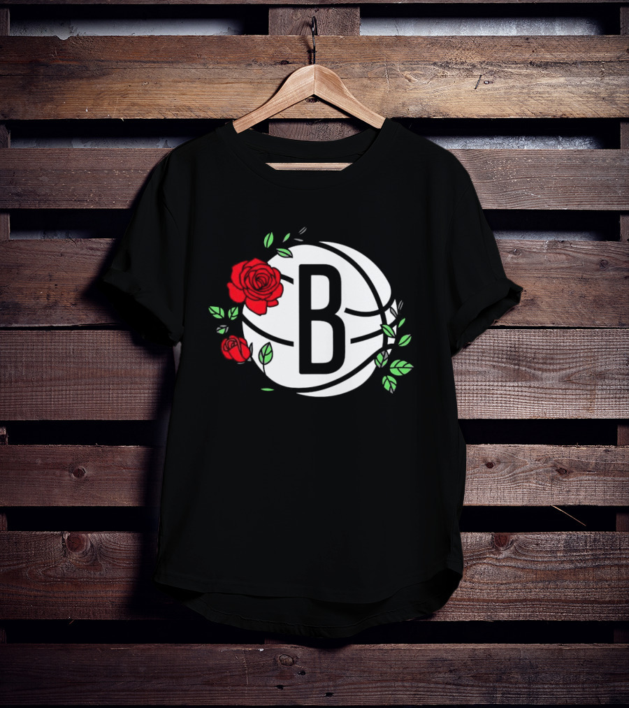 Brooklyn Nets B Roses Sant Jordi's Day Coach Fernández T-Shirt