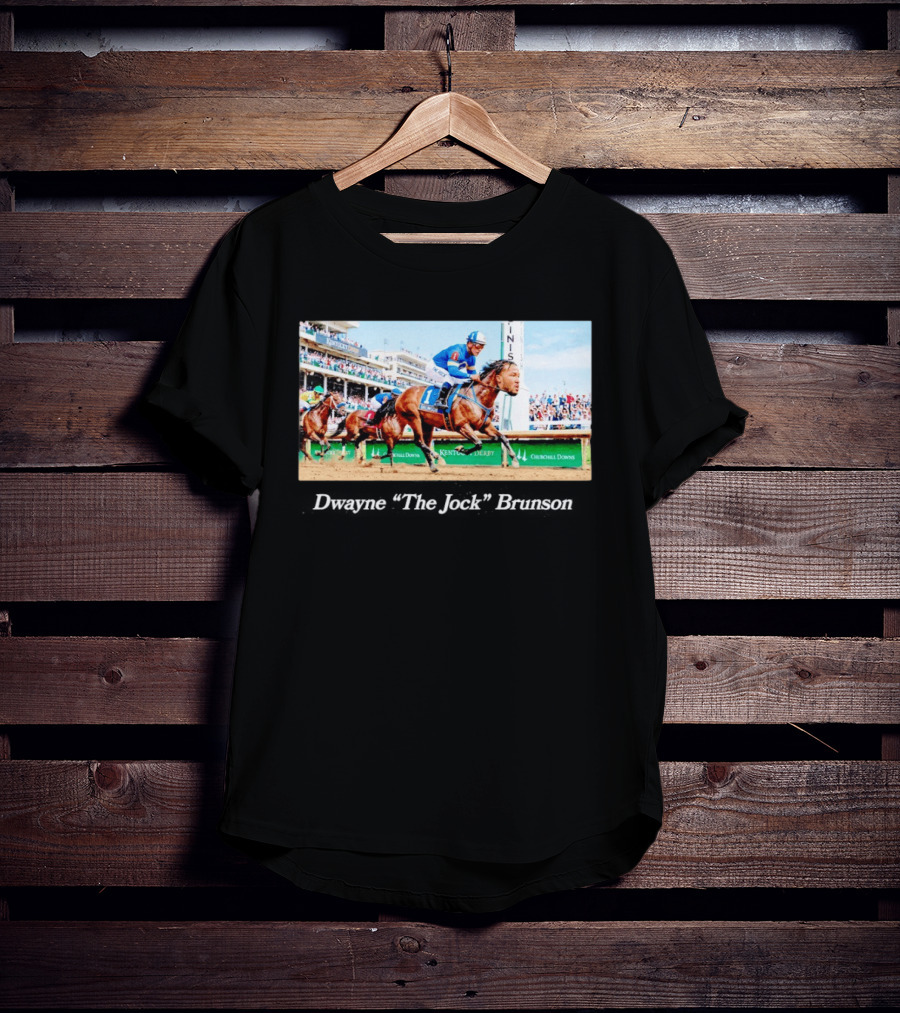 Dwayne The Jock Brunson Racing At Kentucky Derby Churchill Downs T-Shirt