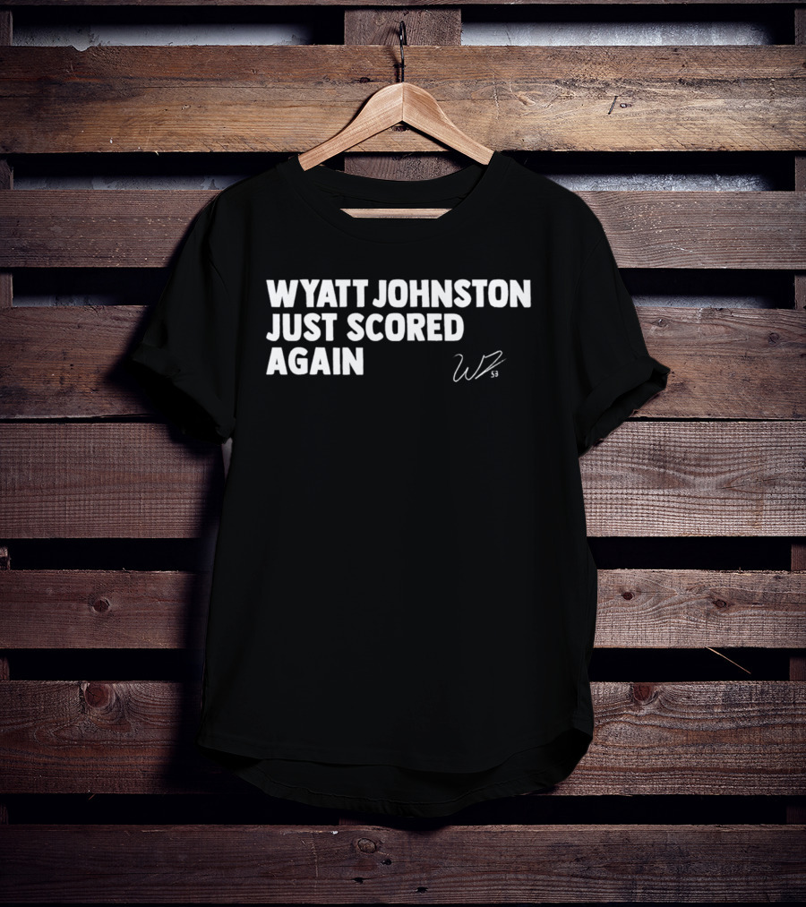 Wyatt Johnston Scored Again WP Signature T-Shirt