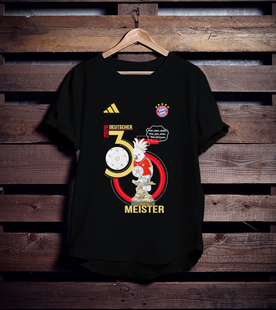 FC Bayern Munich Deutscher Meister 35 Bundes Liga Trophy 2026 T-Shirt