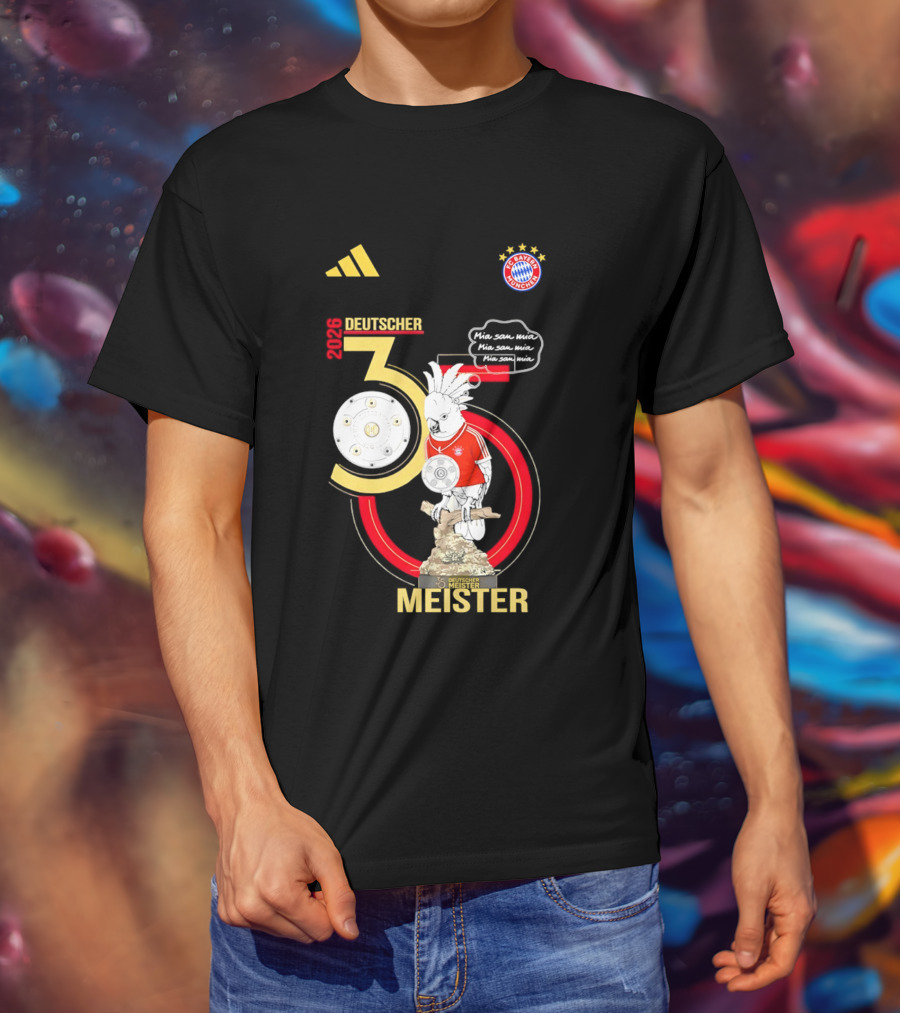 FC Bayern Munich Deutscher Meister 35 Bundes Liga Trophy 2026 T-Shirt
