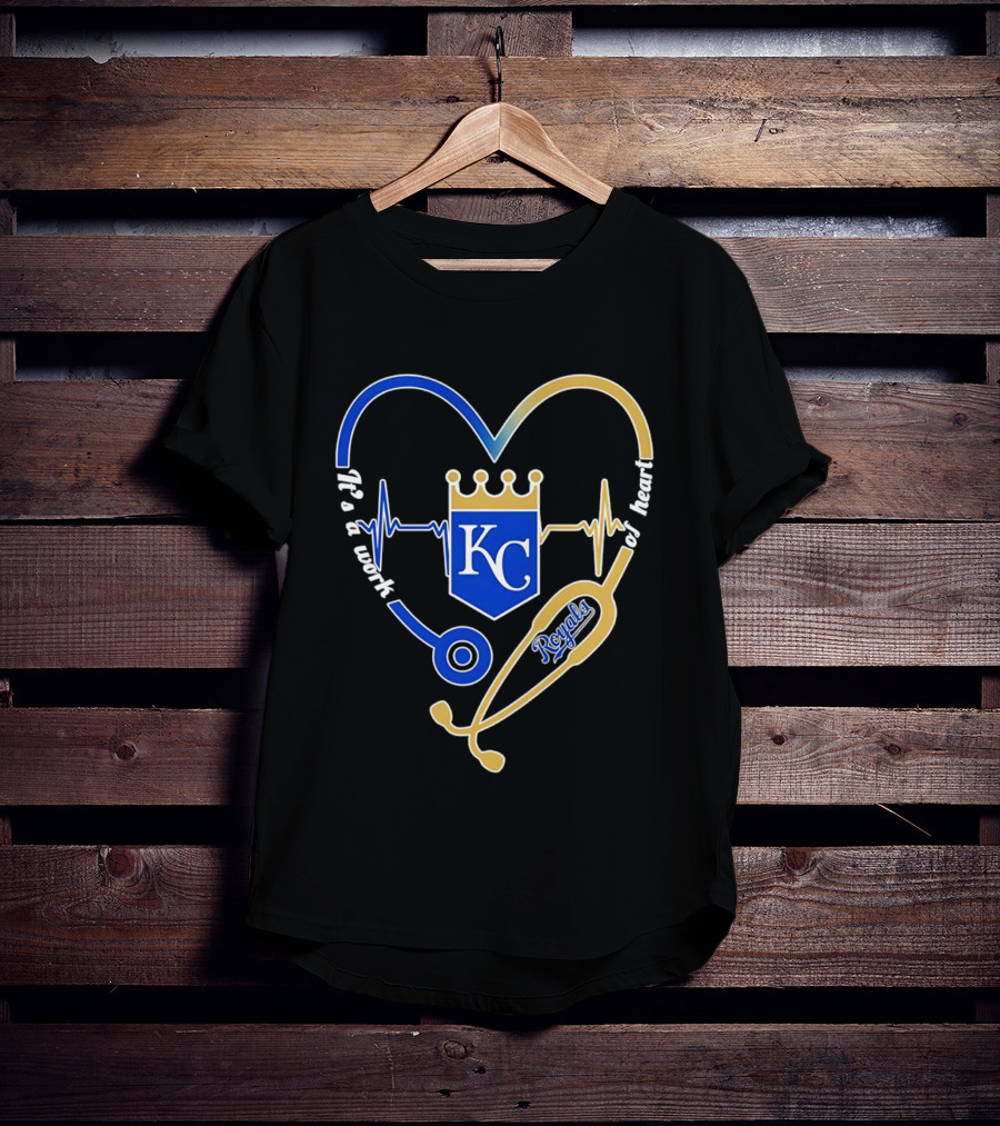 Kansas City Royals Stethoscope Heartbeat It's A Work Of Heart 2026 T-Shirt