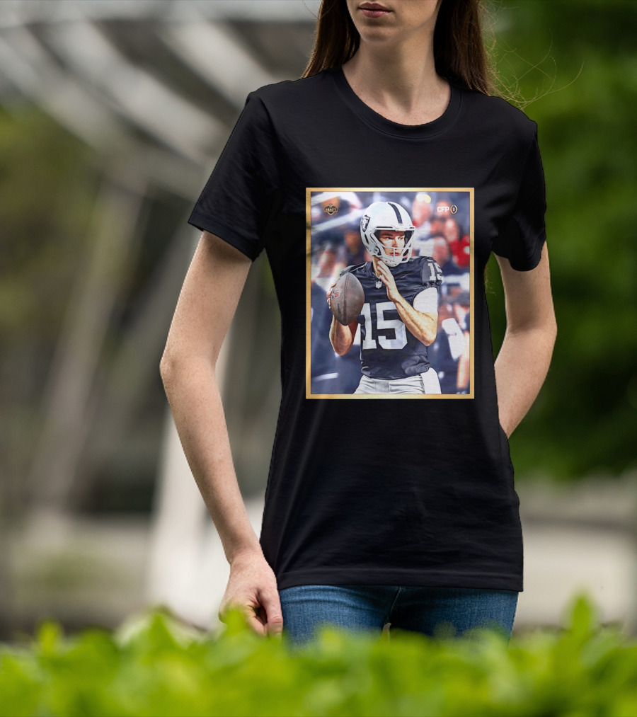 Fernando Mendoza 15 Las Vegas Raiders CFP Draft 2026 T-Shirt