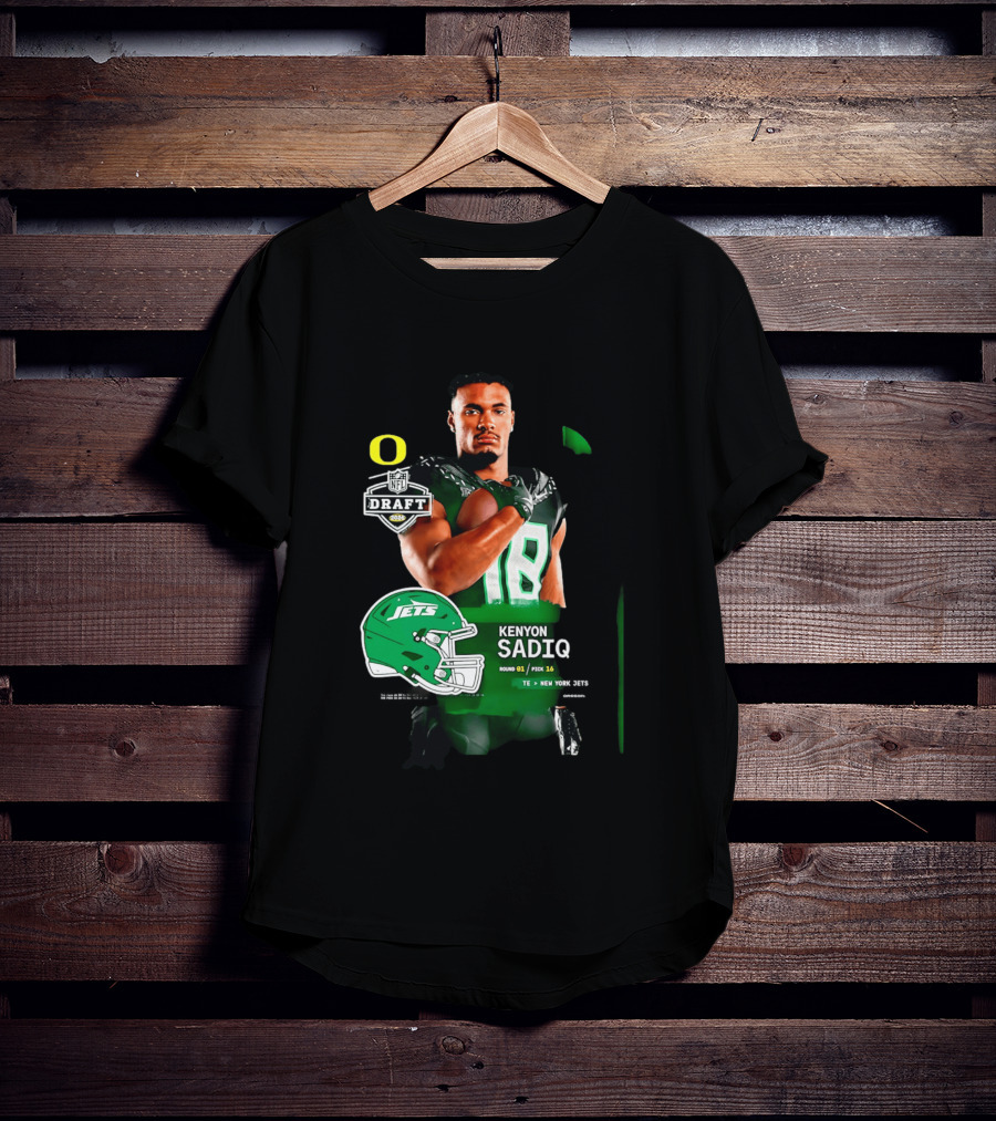 Kenyon Sadiq 2026 NFL Draft Round 1 Pick 16 New York Jets T-Shirt