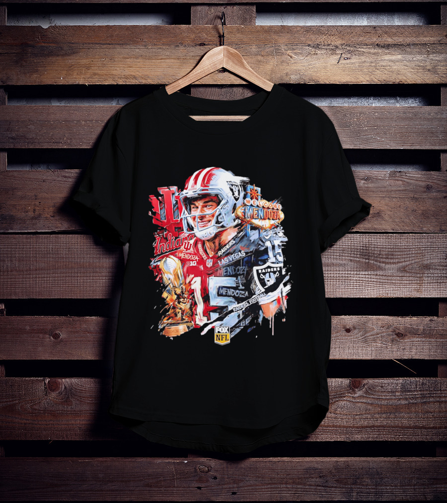 Las Vegas Raiders Welcome Fernando Mendoza Indiana Hoosiers NFL Raiders Football T-Shirt