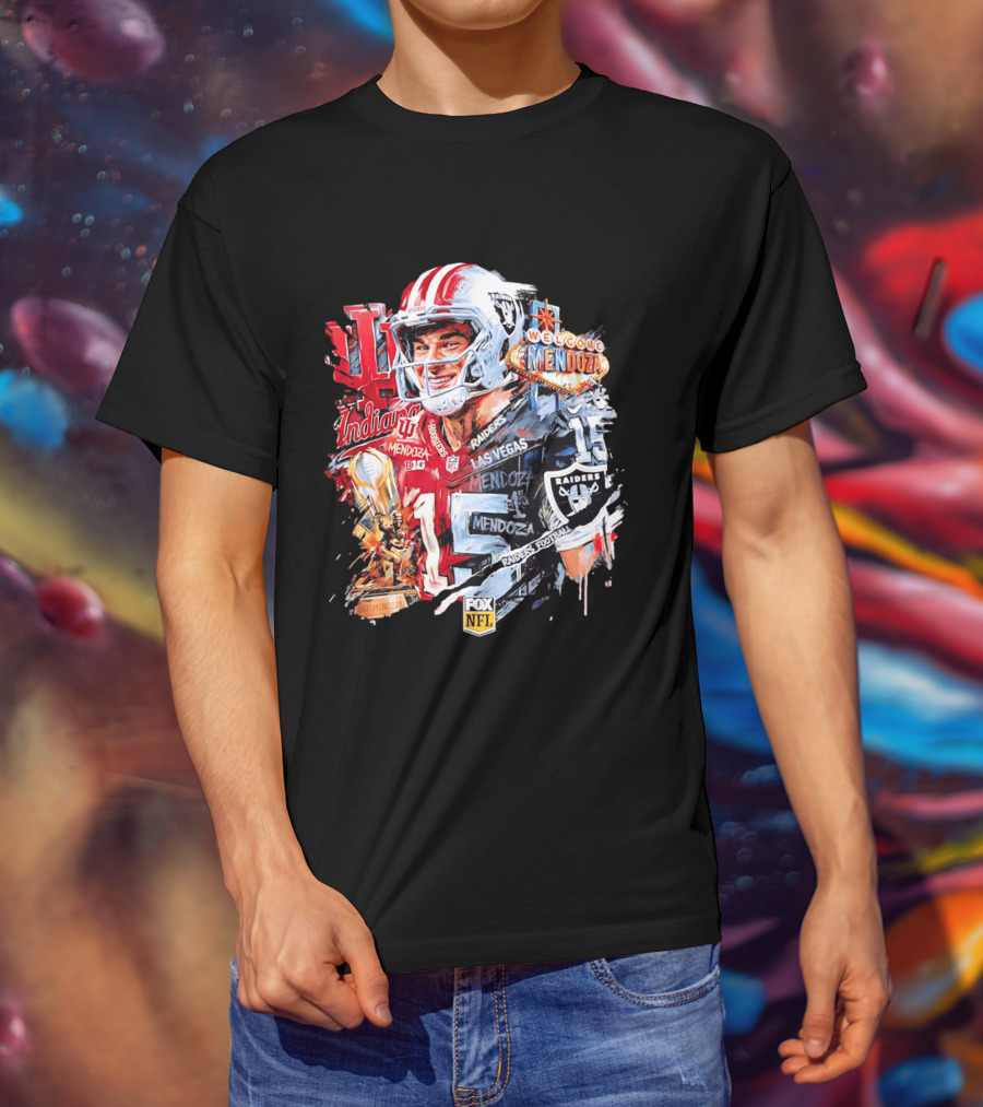 Las Vegas Raiders Welcome Fernando Mendoza Indiana Hoosiers NFL Raiders Football T-Shirt
