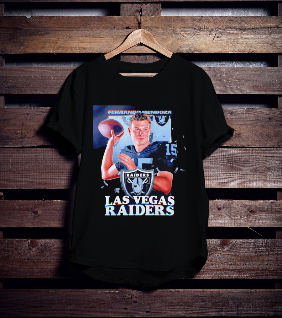 Fernando Mendoza Las Vegas Raiders Quarterback NFL Draft T-Shirt