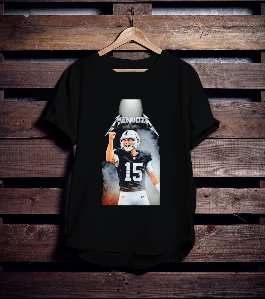 Mendoza 15 Las Vegas Raiders Metal T-Shirt