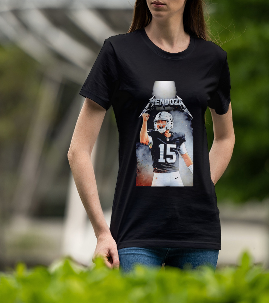 Mendoza 15 Las Vegas Raiders Metal T-Shirt