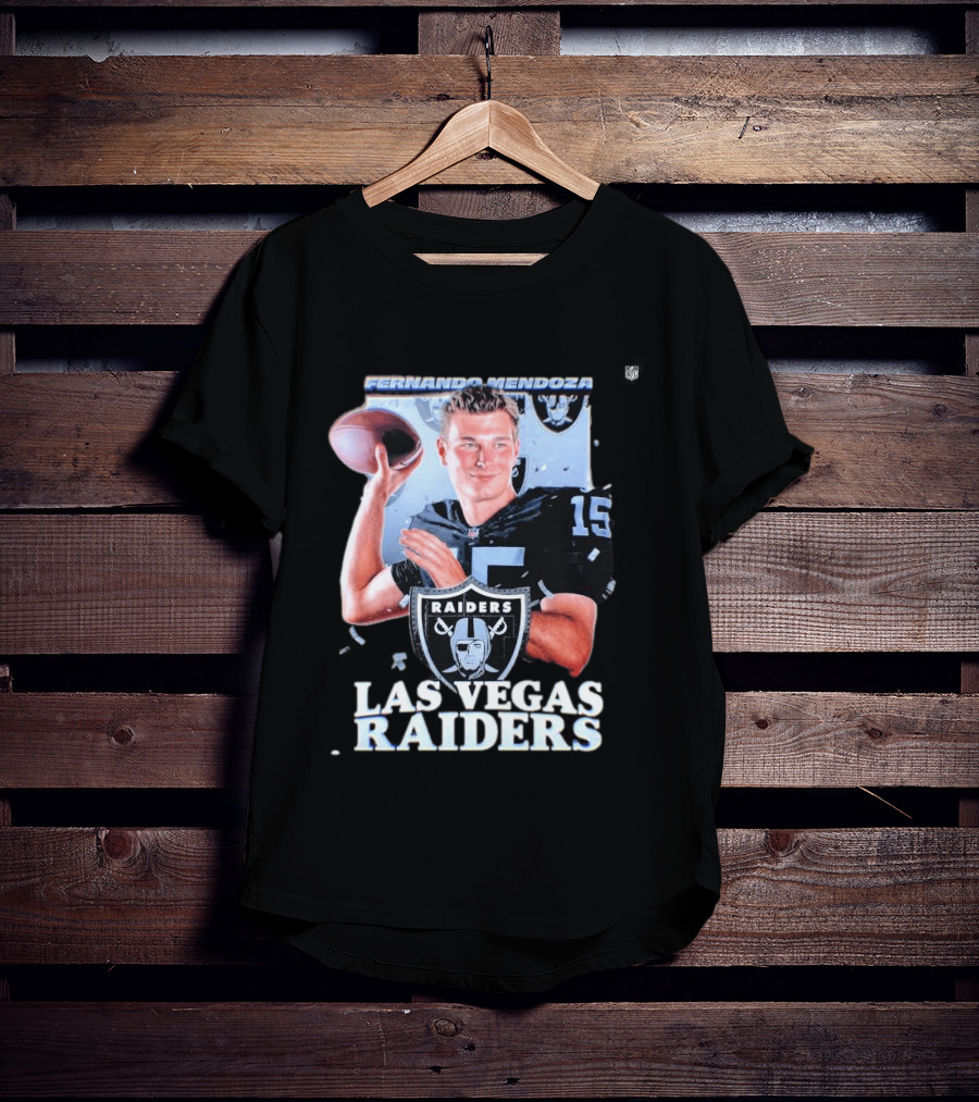 Fernando Mendoza Las Vegas Raiders Quarterback 2026 Mock Draft Prospect T-Shirt