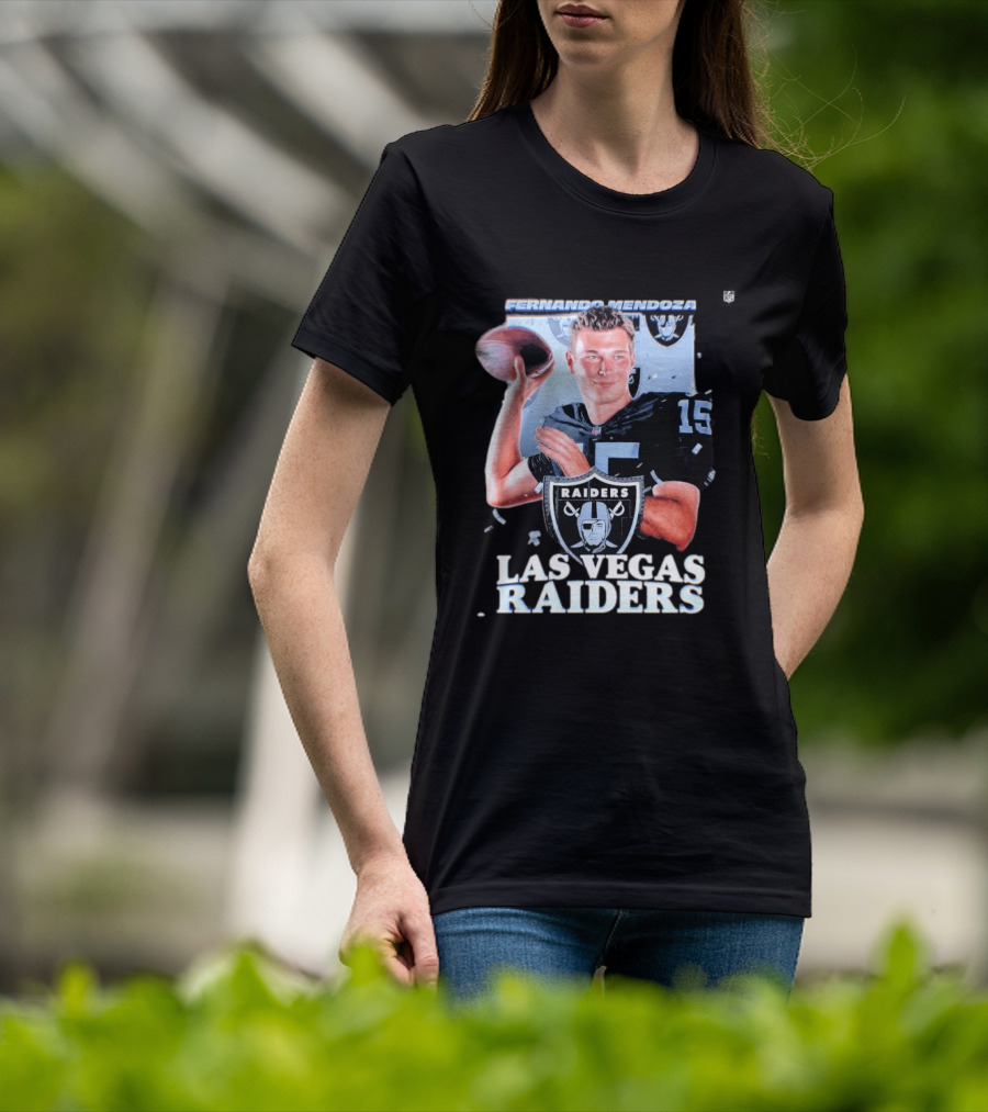 Fernando Mendoza Las Vegas Raiders Quarterback 2026 Mock Draft Prospect T-Shirt