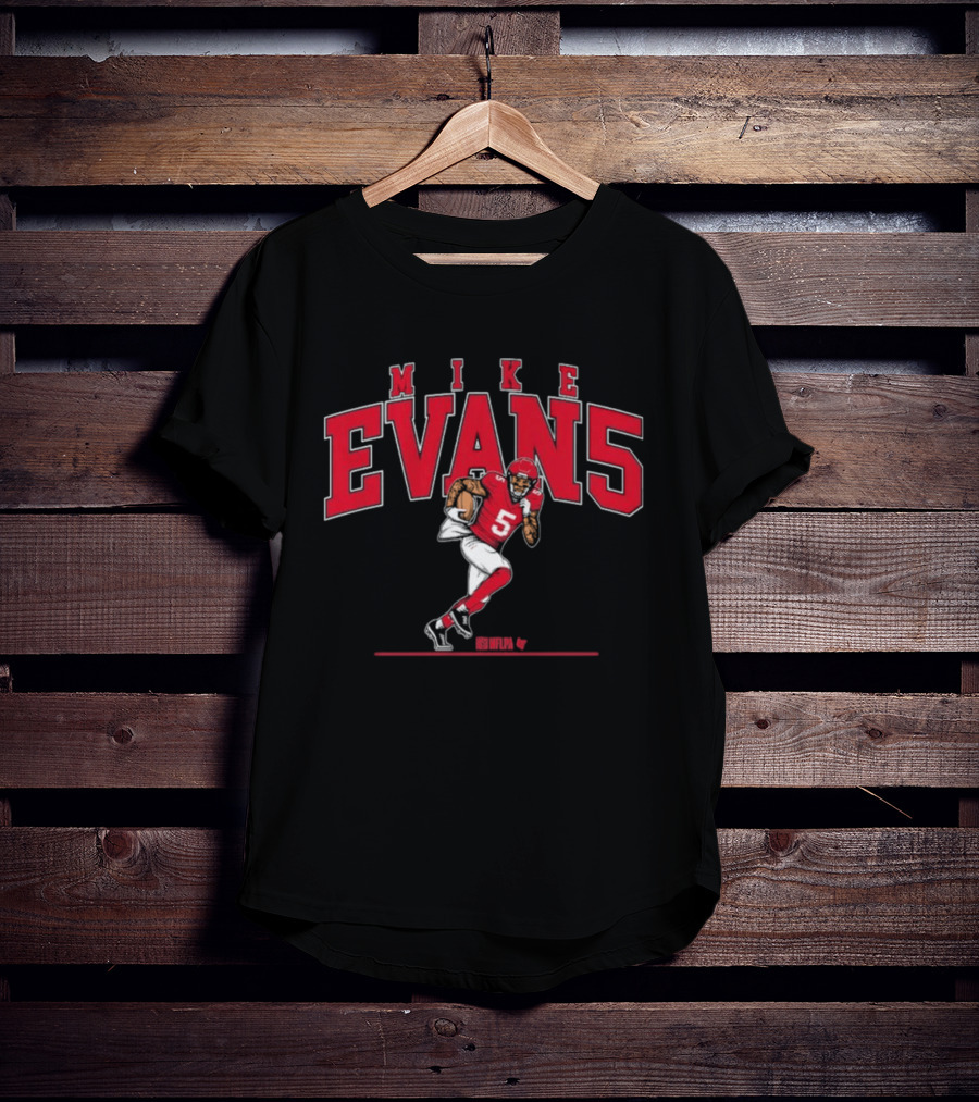 MIKE EVANS EVAN5 Football Red Jersey T-Shirt