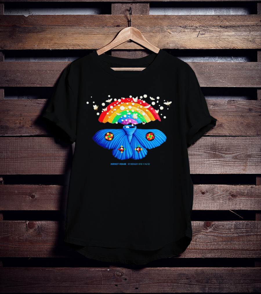 Modest Mouse An Eraser And A Maze Rainbow Moth Colorful Psychedelic T-Shirt