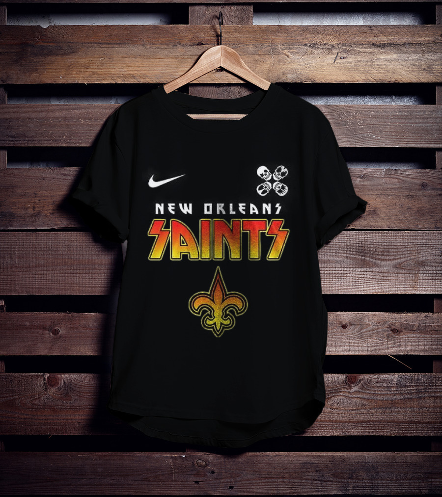 New Orleans Saints Rock And Roll Abbey Road T-Shirt