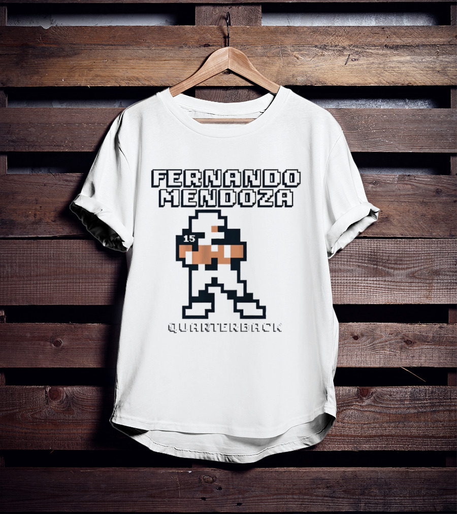 Fernando Mendoza Quarterback Retro Pixel T-Shirt