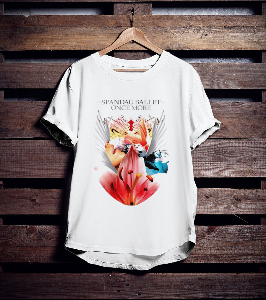 Spandau Ballet Once More Floral Abstract Wings T-Shirt