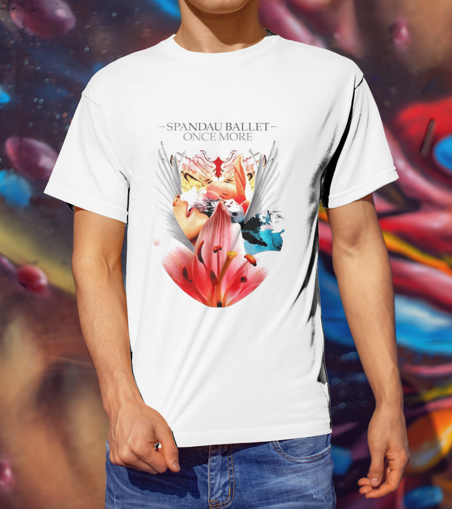Spandau Ballet Once More Floral Abstract Wings T-Shirt