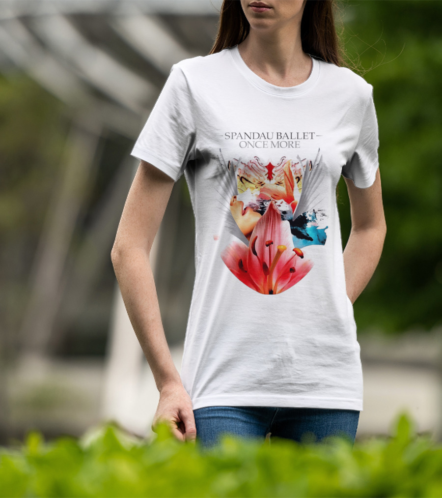 Spandau Ballet Once More Floral Abstract Wings T-Shirt