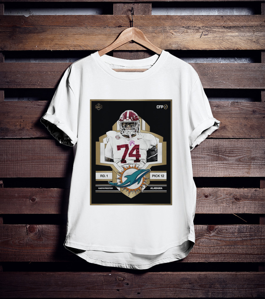 Kadyn Proctor Alabama Crimson Tide Pick 12 Draft 2026 T-Shirt